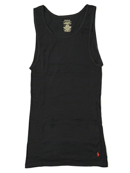 POLO RALPH LAUREN CLASSIC FIT RIBBED 3P TANK【RL67-BLK-B-BLACK】