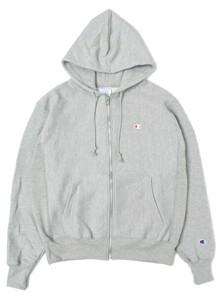 CHAMPION REVERSE WEAVE FULLZIP HOOD ・US規格 ・フルジップフーディ ・リバースウィーブ ・フロントポケット ・12oz ヘビーウエイト ・左胸Cロゴ刺繍 ・左袖口Cロゴ刺繍 カラー：オックスフォードグレー 素材：コットン 77% / ポリエステル 23% ・裏地：起毛 サイズ (※単位はcmになります。) S：着丈65　身幅109　肩幅47　袖丈67.5　袖口幅9.5 M：着丈66　身幅124　肩幅54　袖丈68　袖口幅9 L：着丈69　身幅140　肩幅57　袖丈69.5　袖口幅9.5 XL：着丈69.5　身幅144　肩幅60　袖丈68.5　袖口幅9 2XL：着丈72　身幅149　肩幅64　袖丈70　袖口幅10.5 3XL：着丈76　身幅162　肩幅70　袖丈69　袖口幅11.5 ※USA CHAMPIONの商品です。 ※USサイズ表記のため大きめの作りとなっております。個人差がございますので、あくまでも目安とお考え下さい。 ※こちらの商品は海外商品の為、製造過程で色ムラやプリント汚れなど多少付着している場合や、輸送過程での付属品(箱,紙タグ等)の破損などがある場合がございます。ご理解の上ご購入をお願い致します。 ※上記のサイズ詳細は商品により若干の誤差が生じる可能性がございます。 ※ご使用のPC環境により、製品によっては実際の商品と若干の色合いの違いが生じる場合があります。 ※商品到着後7日以上経過した商品・プライスダウンしたセール商品の返品交換は、一切お受けする事が出来ませんのでご注意ください。詳しくは、返品交換についてをご覧ください。 【在庫について】 すべての商品は実店舗、自社サイトとの共有在庫となります。 在庫更新は随時(実店舗営業時間内のみ)おこなっておりますが、ご注文いただきました商品をご用意できない場合もございます。 その場合、3日以内に必ず電話もしくはメールにてお知らせいたします。あらかじめご了承ください。 ◆サイズ採寸方法はこちら◆