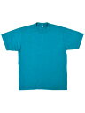 LOS ANGELES APPAREL 6.5oz GARMENT DYED CREW TEE-DARK TEALy1801GD-DTL-TEALz