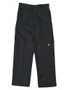 DICKIES DOUBLE KNEE WORK PANTS-BLACK【85283-BK-BLACK-BK】