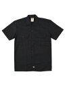 DICKIES S/S WORK SHIRT-BLACK【1574-BK-BLACK-BK】