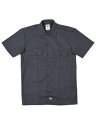 DICKIES S/S WORK SHIRT-CHARCOALy1574-CH-CHARCOAL-CHz