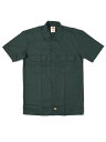 DICKIES S/S WORK SHIRT-GREENy1574-GH-GREEN-GHz