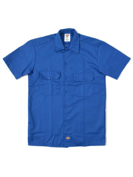 DICKIES S/S WORK SHIRT-ROYAL BLUE【1574-RB-ROYAL-RB】