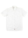 DICKIES S/S WORK SHIRT-WHITE【1574-WH-WHITE-WH】