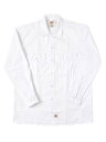 DICKIES L/S WORK SHIRT-WHITE【574-WH-WHITE-WH】