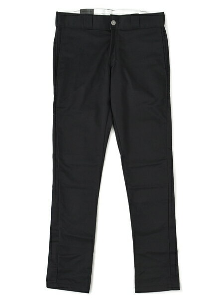 DICKIES SKINNY TWILL WORK PANT-BLACKWP801-BK-BLACK-BK