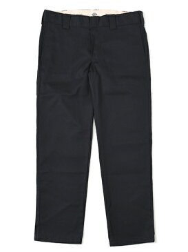 DICKIES RINSED FLAT.F SLIM WORK PANTS-BLACK【WP873R-BK-BLACK-BK】