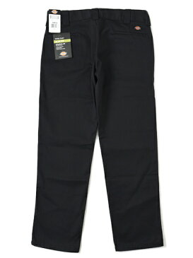 DICKIES RINSED FLAT.F SLIM WORK PANTS-BLACK【WP873R-BK-BLACK-BK】