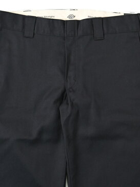 DICKIES RINSED FLAT.F SLIM WORK PANTS-BLACK【WP873R-BK-BLACK-BK】