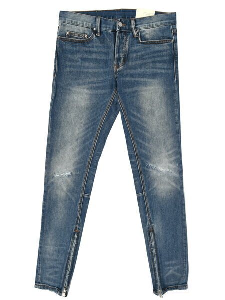 【SALE】mnml M12 STRETCH DENIM BLUE【17ML-AW112D-BLUE HWASH】