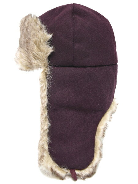 KANGOL WOOL USHANKA VINO【188-169201-11-BURGUNDY】