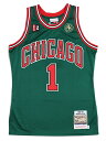 【送料無料】MITCHELL & NESS AUTHENTIC JERSEY BULLS 08-09 #1 D.ROSE【AJY4EL18016-GREEN】