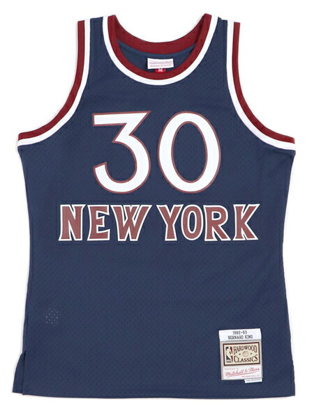 【送料無料】MITCHELL & NESS SWINGMAN JERSEY KNICKS 82-83 #30 B.KING【SMJYGS18185-NAVY】