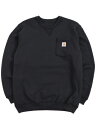 【SALE】CARHARTT CREWNECK POCKET SWEATSHIRT【103852-001-BLACK】