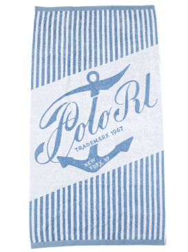 POLO RALPH LAUREN ANCHOR BEACH TOWEL【611741212002-B-BLUE】