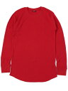 CITY LAB FITTED THERMAL CREW SHIRTyTH0209-RD-REDz