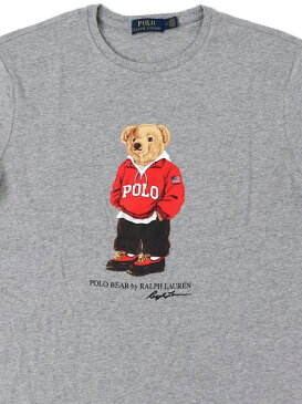 POLO RALPH LAUREN HIKING BOOTS BEAR TEE【710782867006-D-GREY】