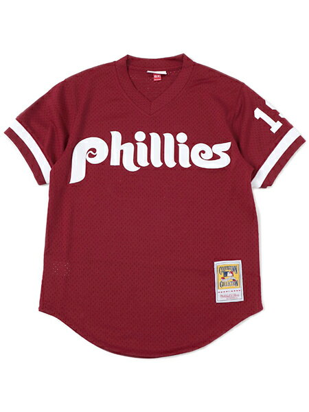 yzMITCHELL & NESS AUTHENTIC MESH BP-JOHN.K #19 PHILLIESy5621-420-JKRUK9-BURGUNDYz