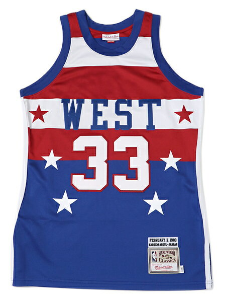 【送料無料】MITCHELL & NESS AUTHENTIC JERSEY-ALLSTAR WEST KAJ #33【7226-ASW-80KABD-BLUE】