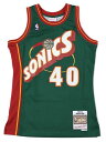 【送料無料】MITCHELL & NESS SWINGMAN JERSEY SUPERSONICS 95 #40 KEMP【SMJYGS18209-GREEN】