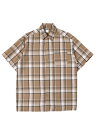 CALTOP COLOR BASE PLAID S/S SHIRTyCT-1000CB-KH-KHAKIz