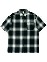 CALTOP FL PLAID S/S SHIRT NAVY/IVORYyCT-2000FS-NVIV-NAVYz