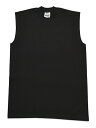 PRO CLUB HEAVYWEIGHT SLEEVELESS MUSCLE TEE【PRC-113-BLK-BLACK】