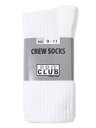 PRO CLUB HW CREW 3P SOCKS【PRC-183CR-WHT-WHITE】