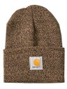 【SALE】CARHARTT ACRYLIC WATCH HAT-BLACK/WHITE【A18-247-DARK BROWN】