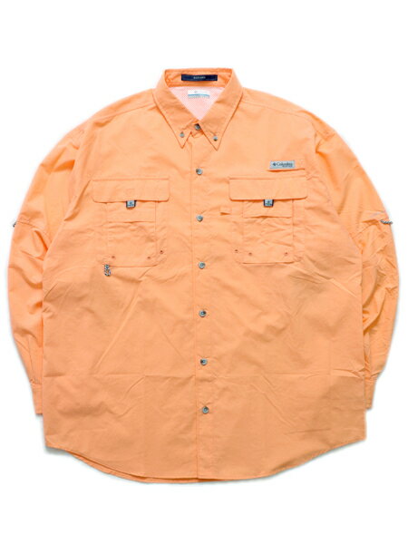 【SALE】COLUMBIA BAHAMA II L/S SHIRT-BRIGHT NECTAR【FM7048-873-ORANGE】