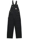 【SALE】【送料無料】CARHARTT DUCK BIB OVERALLS【102776-001-BLACK】