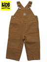 【KIDS】CARHARTT KIDS TD CANVAS BIB OVERALL-CARHARTT BRN【CM8609-CBR-BROWN】