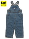 【KIDS】CARHARTT KIDS TD WASHED DENIM BIB OVERALL-MD WASH【CM8665-MDW-BLUE LWASH】