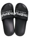 TROOPER AMERICA SLIDE SANDAL BLACKyTAS-01-BK-BLACKz