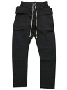 yzmnml DROP CROTCH CARGO PANTSy21ML-SP764P-BK-BLACKz