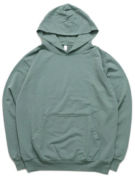 【送料無料】LOS ANGELES APPAREL 9oz GARMENT DYED F.TERRY HOODIE-ATLC GRN【MWT09GD-AGR-SAGE】