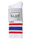 PRO CLUB STRIPE CREW SOCK WHIT