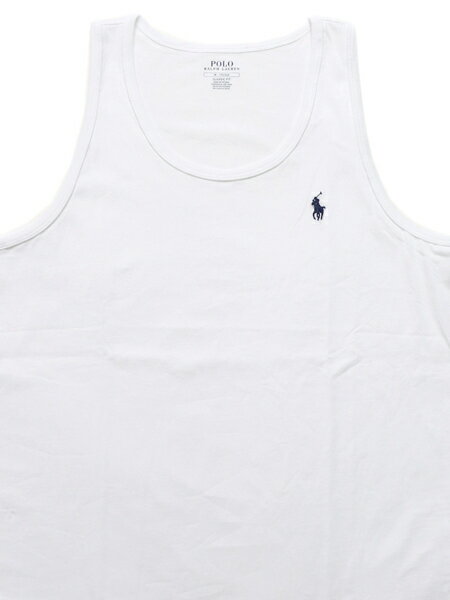 POLO RALPH LAUREN CLASSIC FIT PONY ONE POINT TANK【710800895013-D-WHITE】