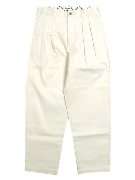 【送料無料】SCHOTT TC DOUBLE PLEATED WIDE PANTS KINARI【782-3910010-385-NATURAL】