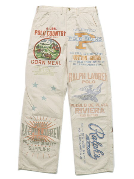 【SALE】【送料無料】POLO RALPH LAUREN POLO COUNTRY GRAPHIC PAINTER PANT【710900041001-D-NATURAL】