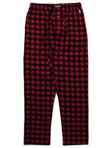 ラルフローレン パジャマ メンズ POLO RALPH LAUREN FLANNEL PJ PANT BUFFALO PLAID NEVIS PP【P005HR-A3JI-D-RED】