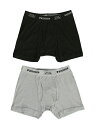 PRO CLUB 2P COMFORT SOFT COTTON BOXER BRIEF BK/HG【PRC-173-BKHG-MIX】