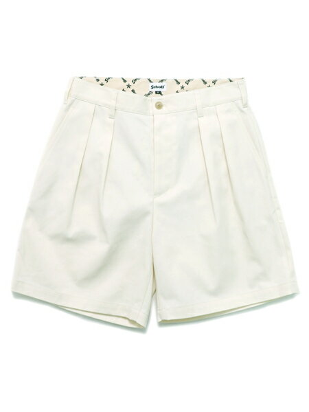 SCHOTT DOUBLE PLEATED T/C SHORTS KINARI