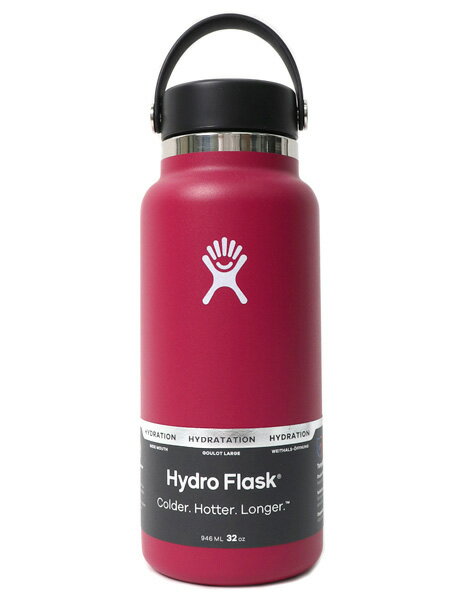 Hydro Flask HYDRATION 32 OZ WIDE MOUTH-SNAPPER5089025-85-DARK PINK