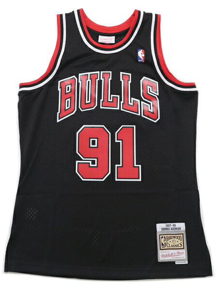 【送料無料】MITCHELL & NESS SWINGMAN JERSEY BULLS 97-98 #91 RODMAN【SMJYGS18152-BLACK】