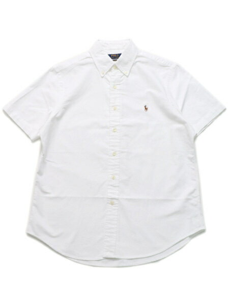 【送料無料】POLO RALPH LAUREN CLASSIC FIT OXFORD BD S/S SHIRT【710794942001-D-WHITE】