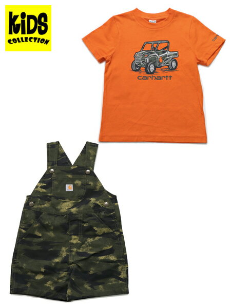 楽天FIVE STAR DS【SALE】【KIDS】CARHARTT KIDS TD SS TEE & CANVAS SHORTALL SET【CG8793-CR14-CAMO】