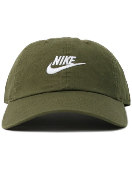 NIKE H86 FUTURA WASHED CAP-ROUGH GREEN/WHITE【913011-326-OLIVE】