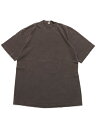 LOS ANGELES APPAREL 6.5oz GARMENT DYED CREW TEE-CLOVEy1801GD-CLV-DARK BROWNz